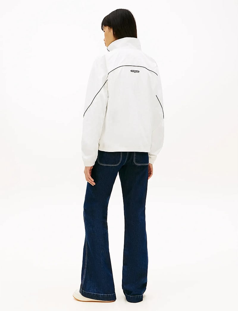 Tommy Jeans - TJW PIPING NYLON TRACK JACKET - sportjacken - ecru - 2
