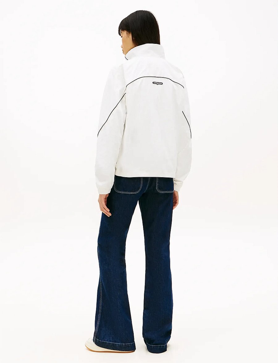 Tommy Jeans - TJW PIPING NYLON TRACK JACKET - freizeitjacken - ecru - 2