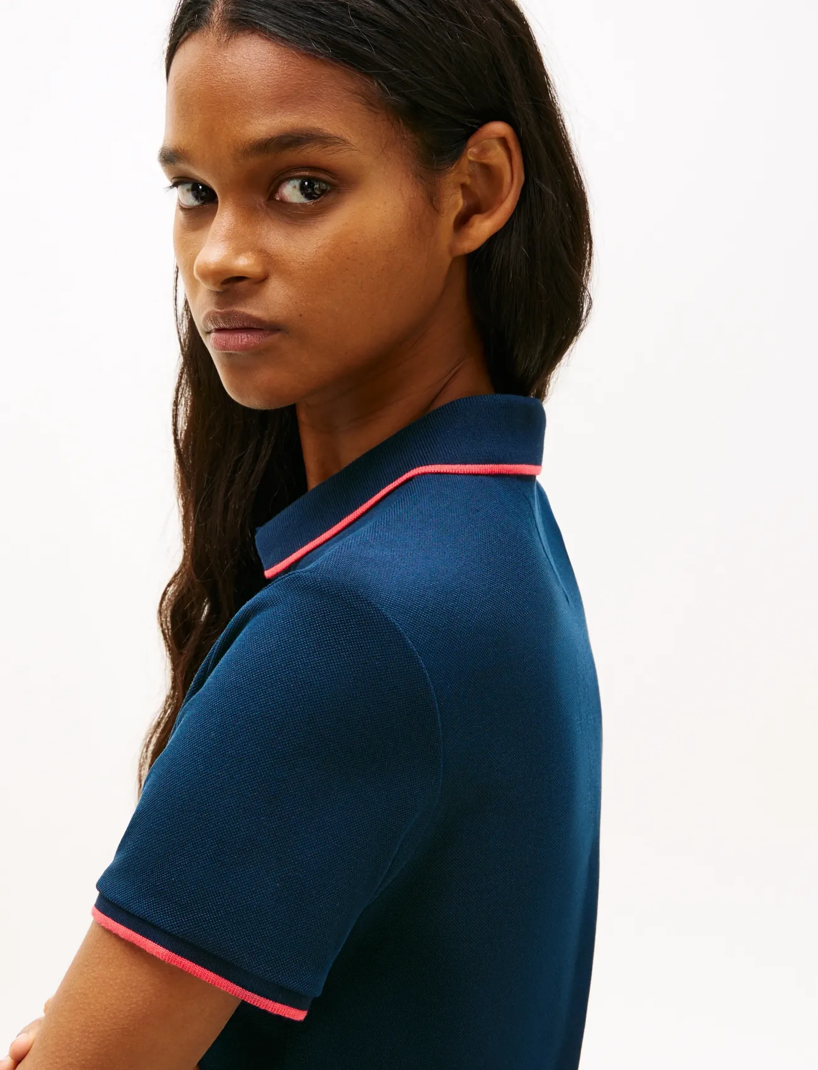 Tommy Jeans - TJW BADGE PLEAT PIQUE DRESS EXT - kjoler & nederdele - dark night navy - 3