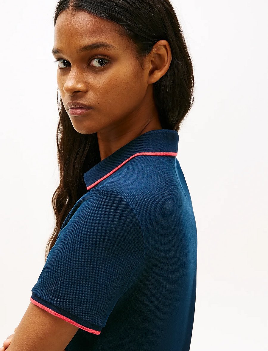 Tommy Jeans - TJW BADGE PLEAT PIQUE DRESS EXT - klänningar & kjolar - dark night navy - 3