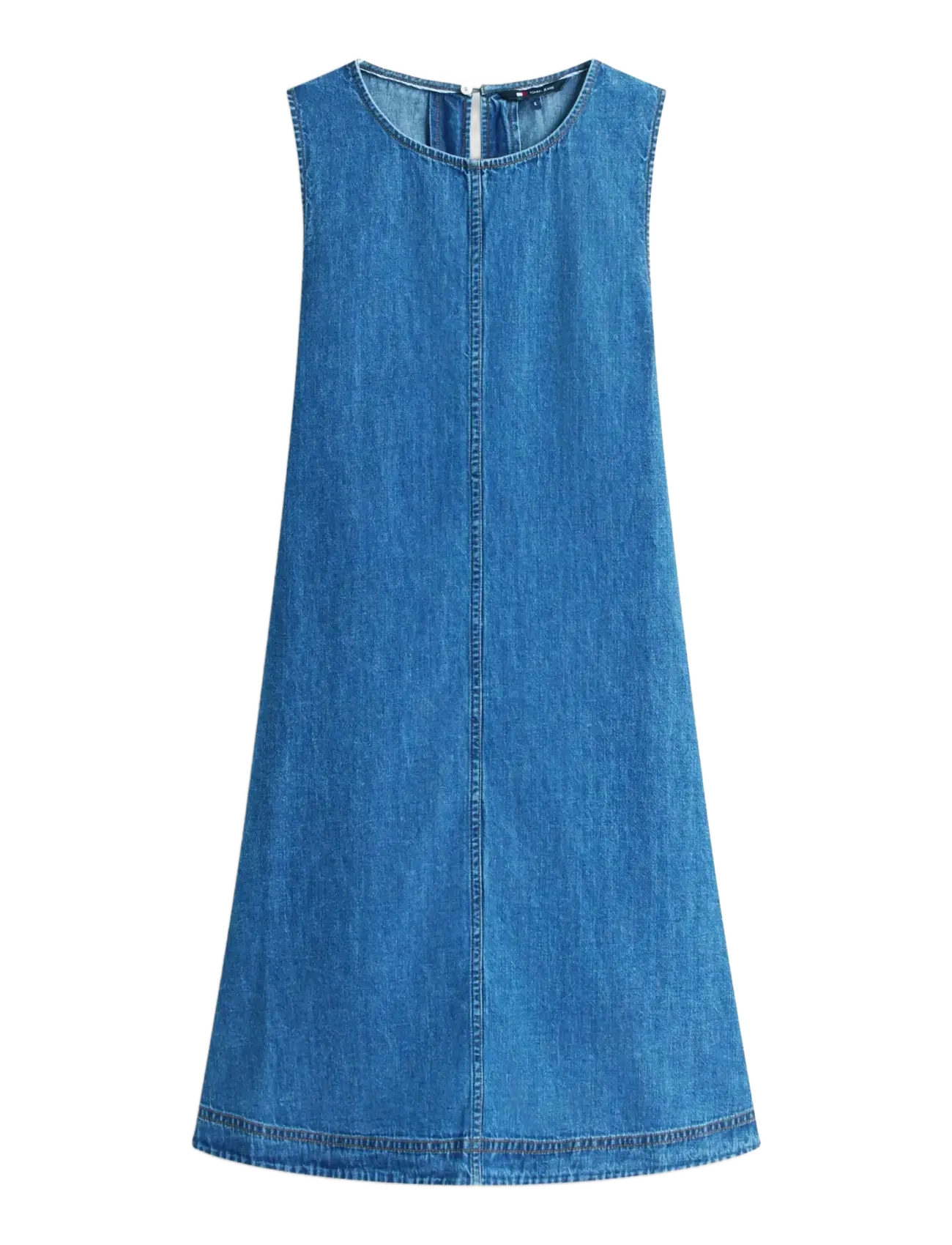 TOMMY JEANS Tjw A-Line Chambray Kleid Ext Blau - S - Damen