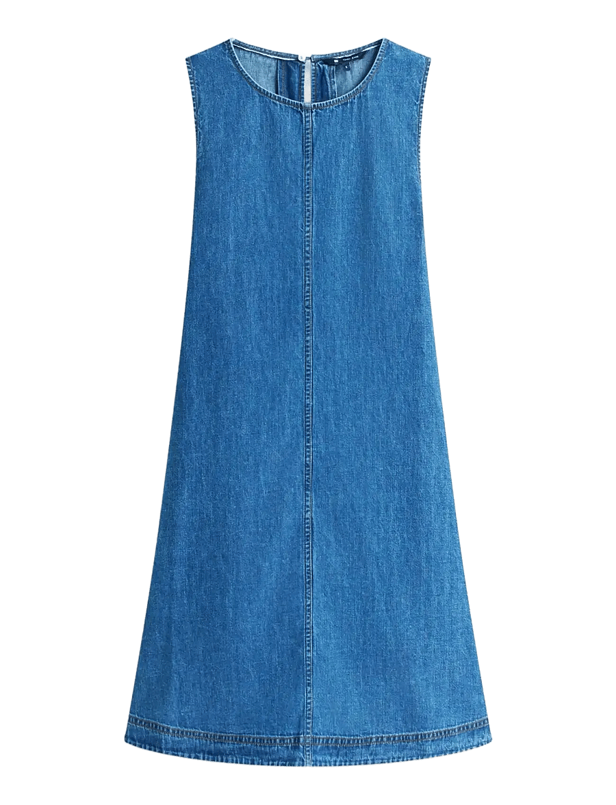 Tommy Jeans - TJW A-LINE CHAMBRAY DRESS EXT - denimkjoler - denim medium - 1
