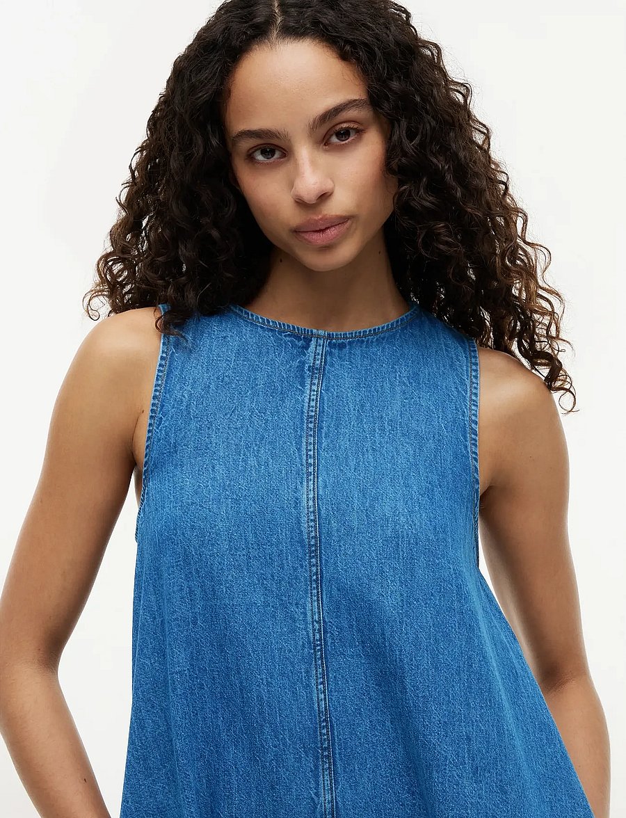 Tommy Jeans - TJW A-LINE CHAMBRAY DRESS EXT - denimkjoler - denim medium - 2