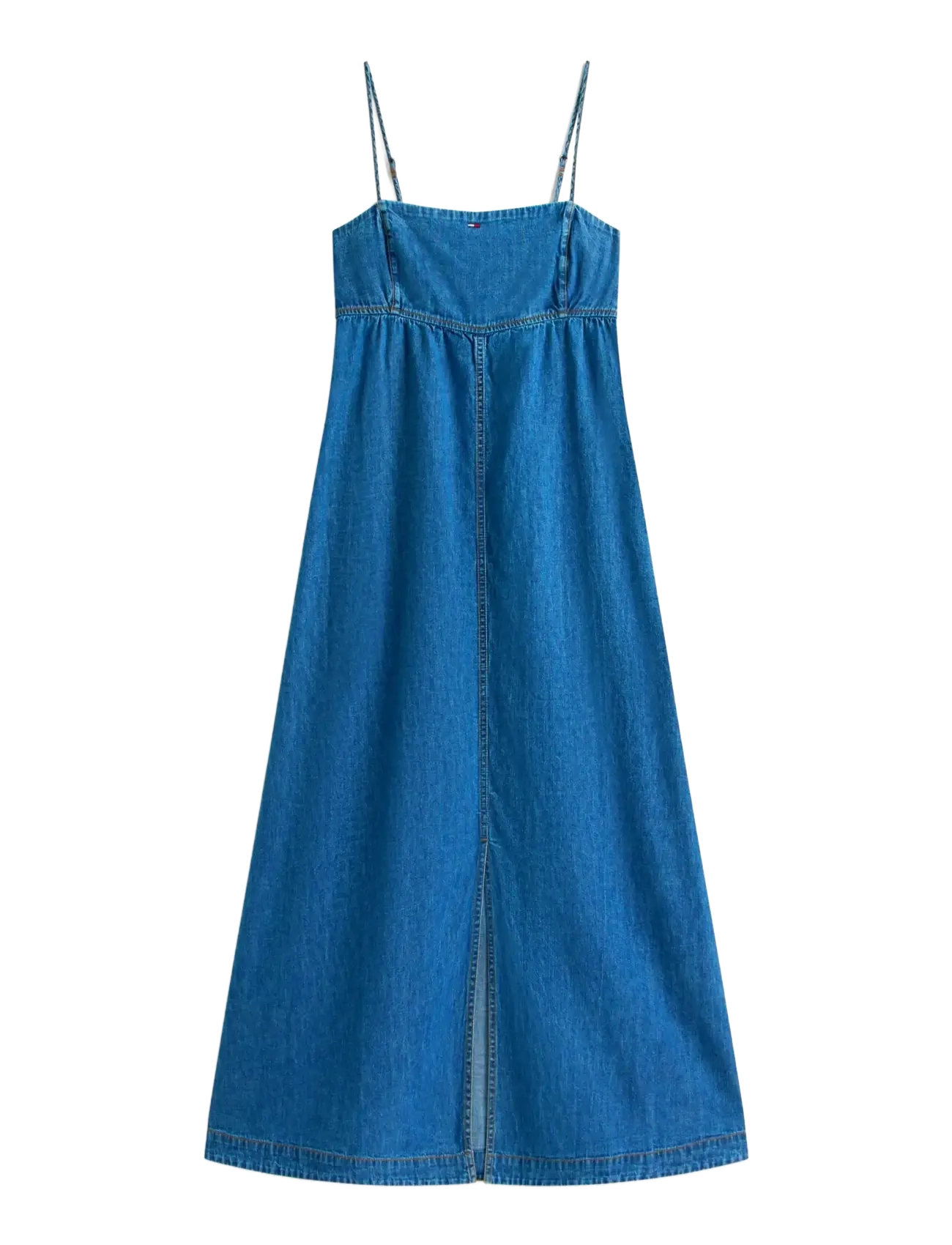 TOMMY JEANS Tjw Chambray Maxi Kleid Ext Blau - XL - Damen