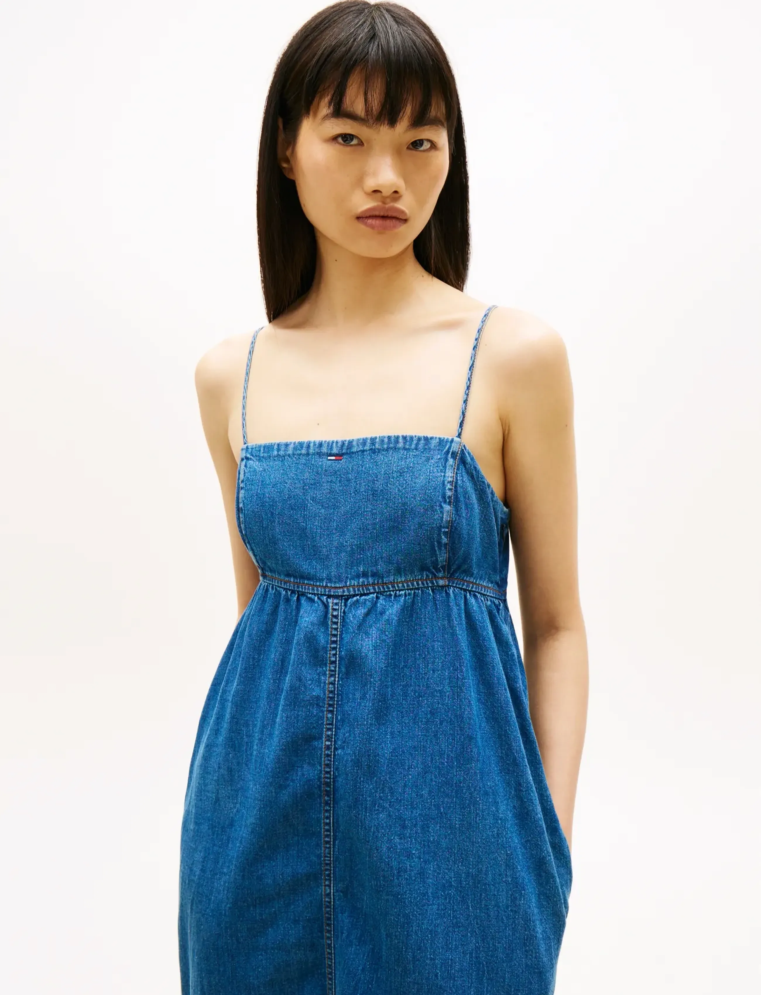 Tommy Jeans - TJW CHAMBRAY MAXI DRESS EXT - sommerkjoler - denim medium - 2