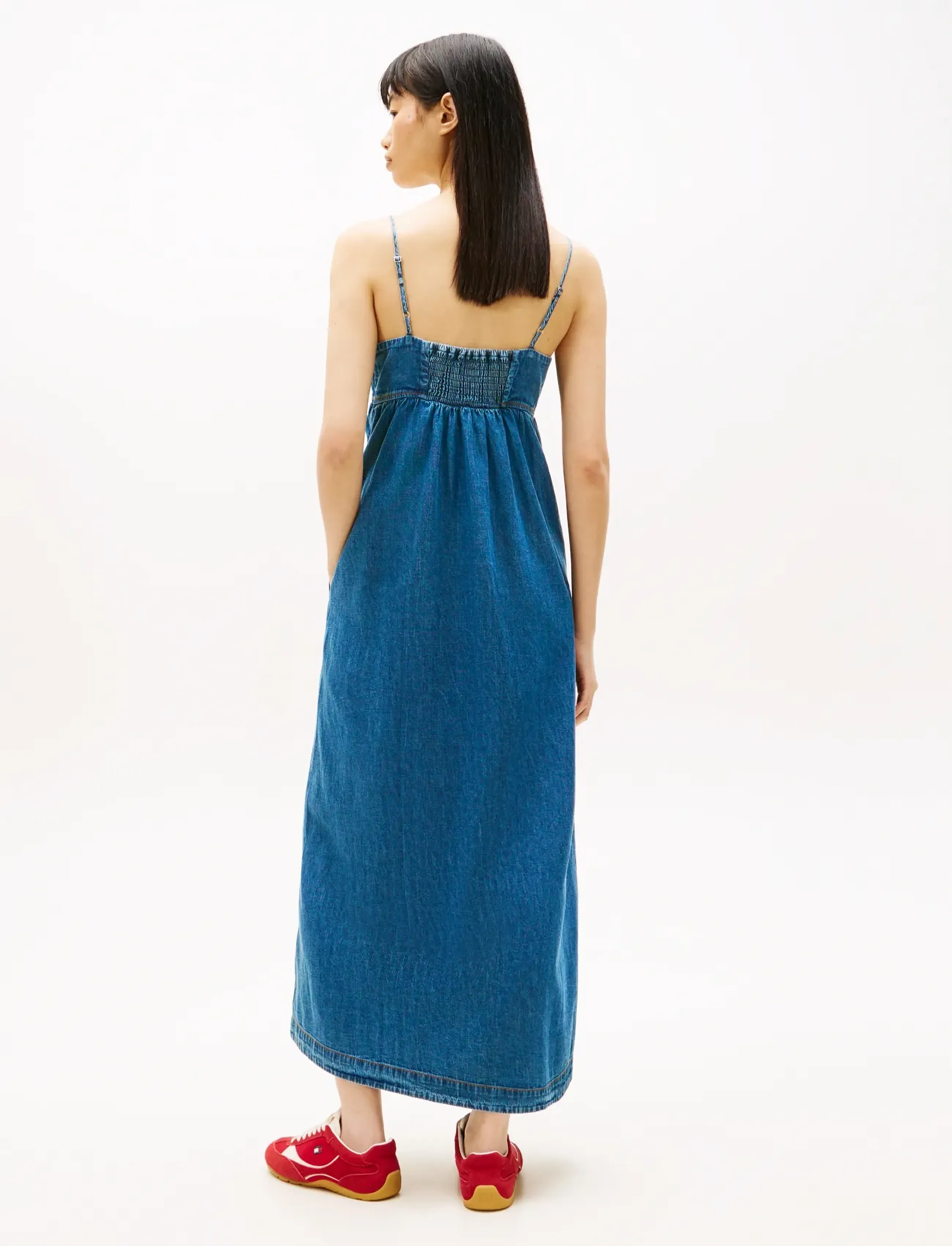 Tommy Jeans - TJW CHAMBRAY MAXI DRESS EXT - sommerkjoler - denim medium - 4
