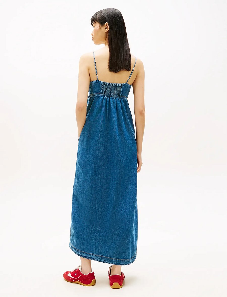 Tommy Jeans - TJW CHAMBRAY MAXI DRESS EXT - sommerkjoler - denim medium - 4