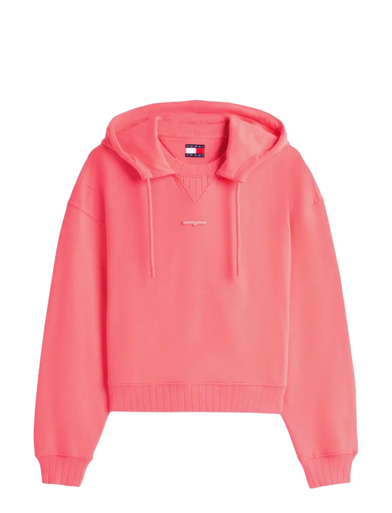 Tommy Jeans TJW BXY SH SCRIPT LABEL HOODIE - Kapuzenpullover - TROPICAL BLUSH / pink/rose