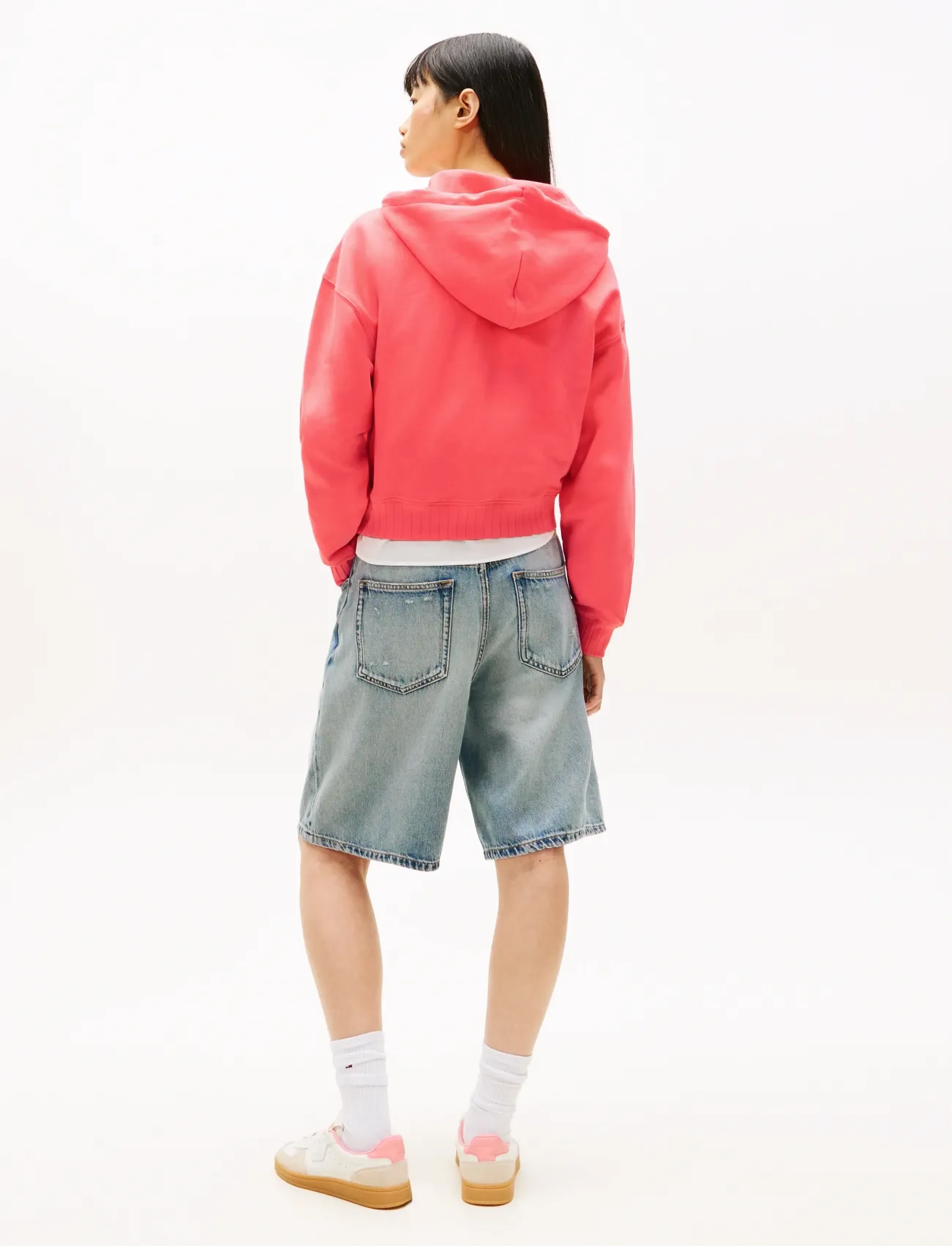 Tommy Jeans - TJW BXY SH SCRIPT LABEL HOODIE - kapuzenpullover - tropical blush - 2