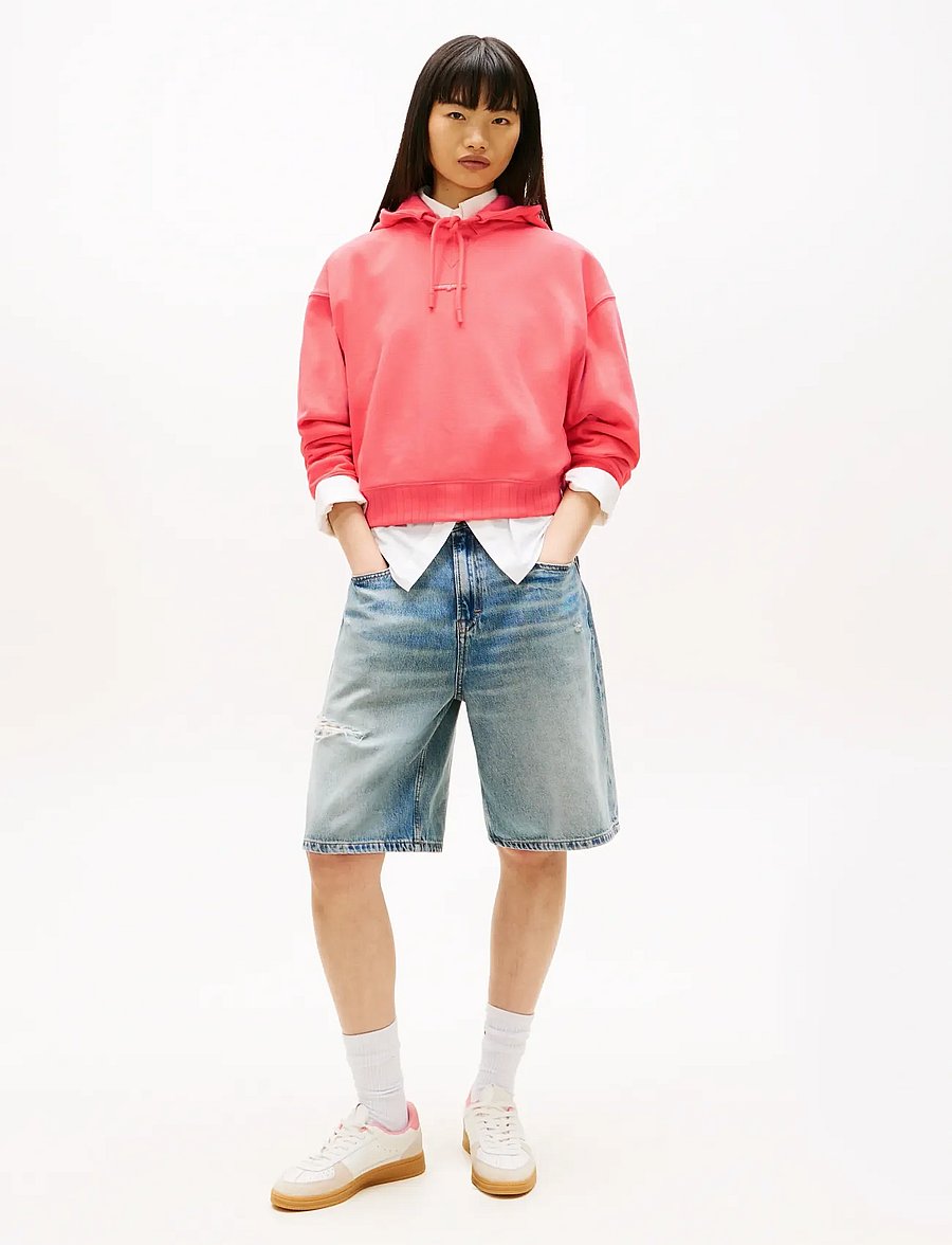 Tommy Jeans - TJW BXY SH SCRIPT LABEL HOODIE - kapuzenpullover - tropical blush - 3