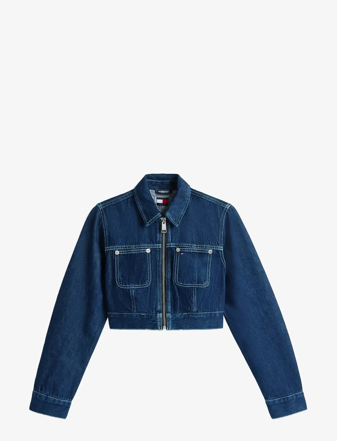 Tommy Jeans - ZIP THROUGH JACKET BJ6058 - kevadjoped - denim dark - 1