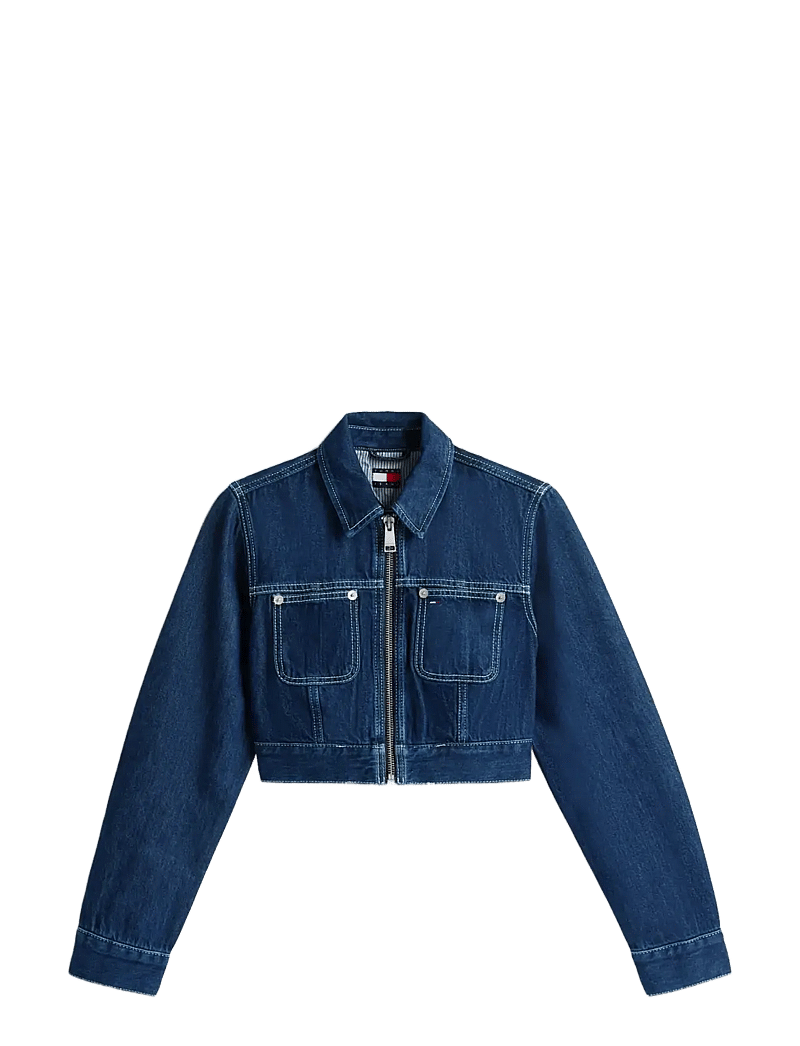 Tommy Jeans - ZIP THROUGH JACKET BJ6058 - kevadjoped - denim dark - 1