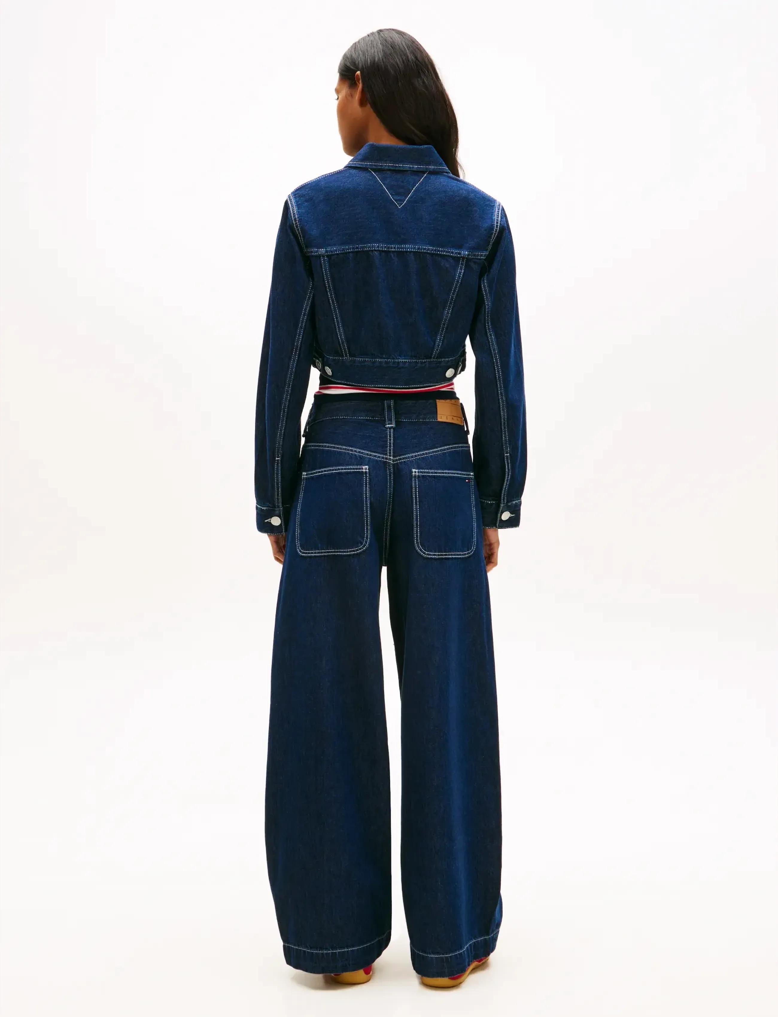 Tommy Jeans - ZIP THROUGH JACKET BJ6058 - denimjakker - denim dark - 2