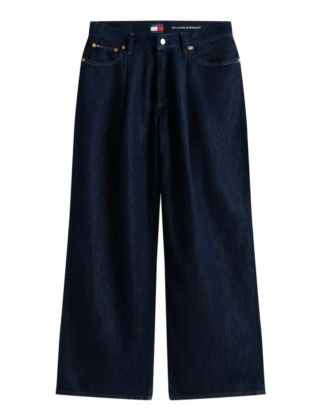 Tommy Jeans - MID RISE LOOSE STR PLEAT BJ4054 - denim dark - 1