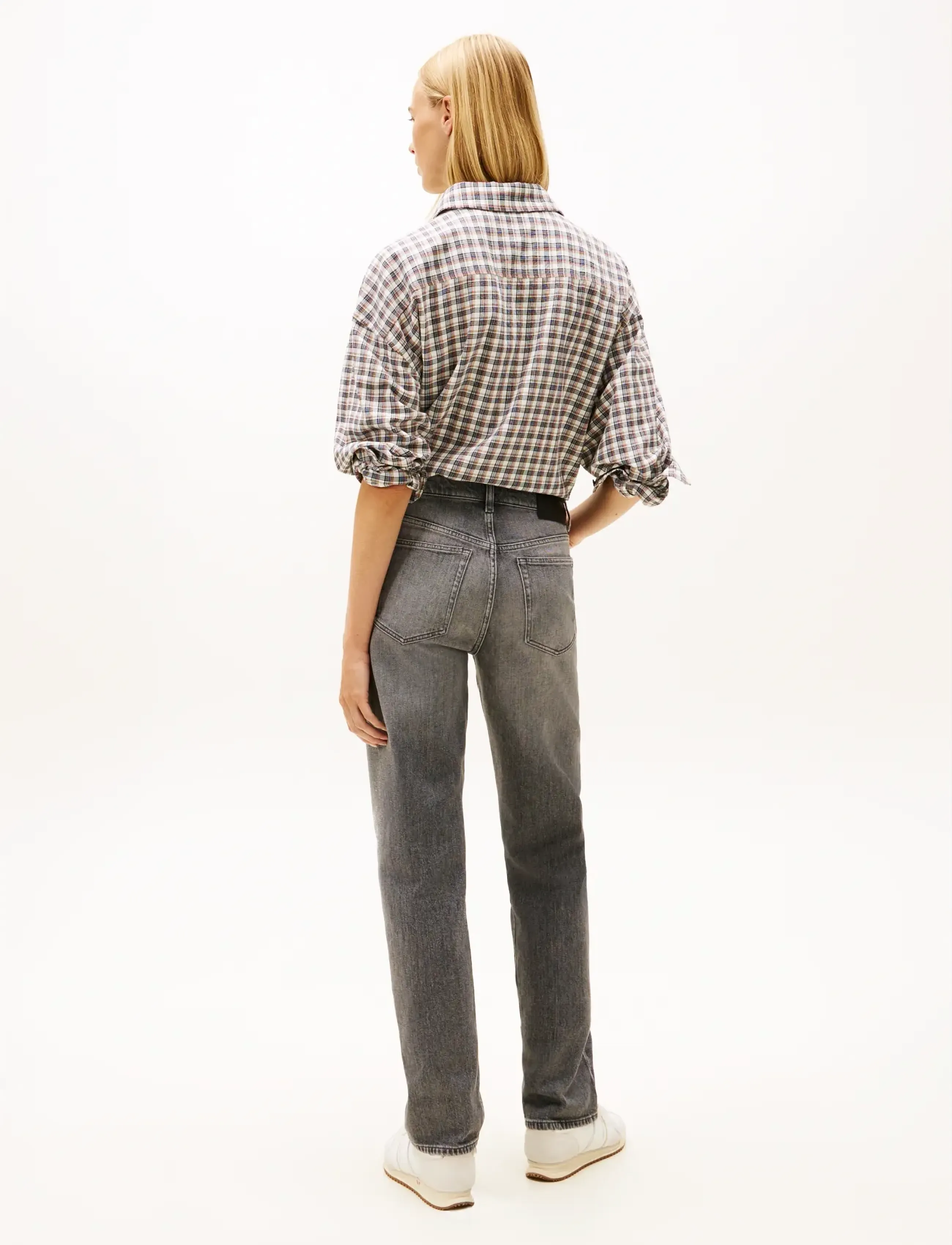 Tommy Jeans - KIRA MR SLIM STR CBF BI0177 - jeansowe koszule - denim grey 01 - 3
