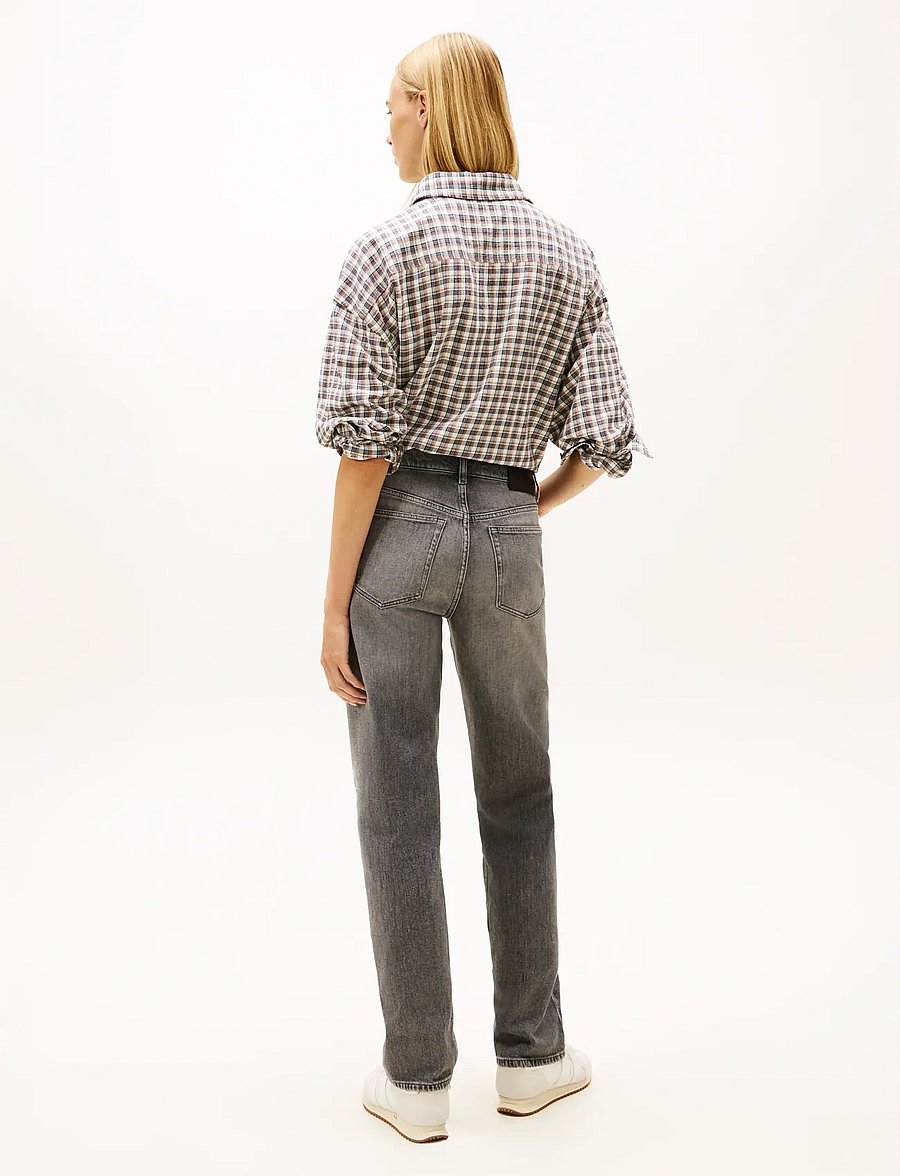 Tommy Jeans - KIRA MR SLIM STR CBF BI0177 - jeansowe koszule - denim grey 01 - 3
