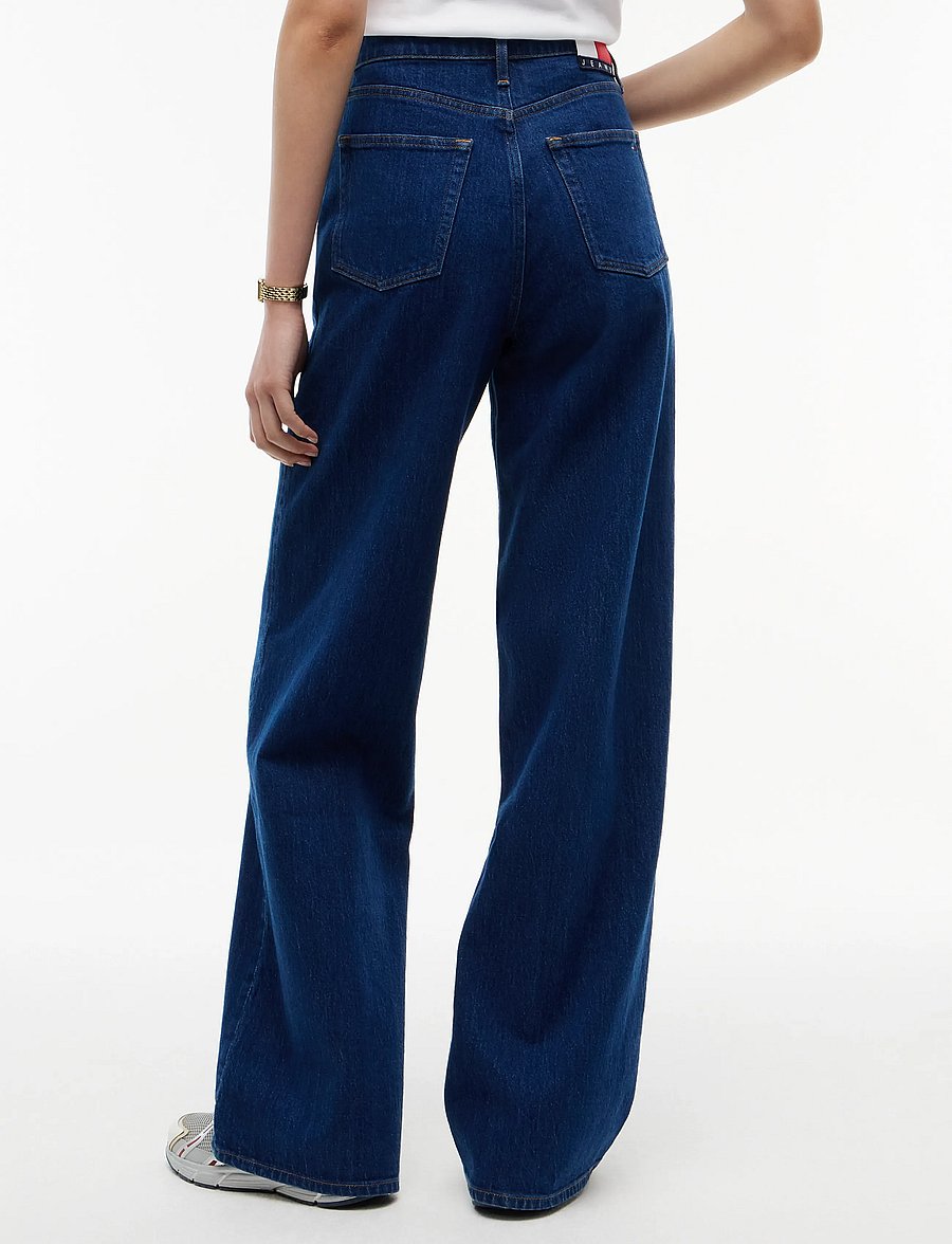 Tommy Jeans - CLAIRE HIGH RISE WIDE AI4159 - laiad teksad - denim dark - 2