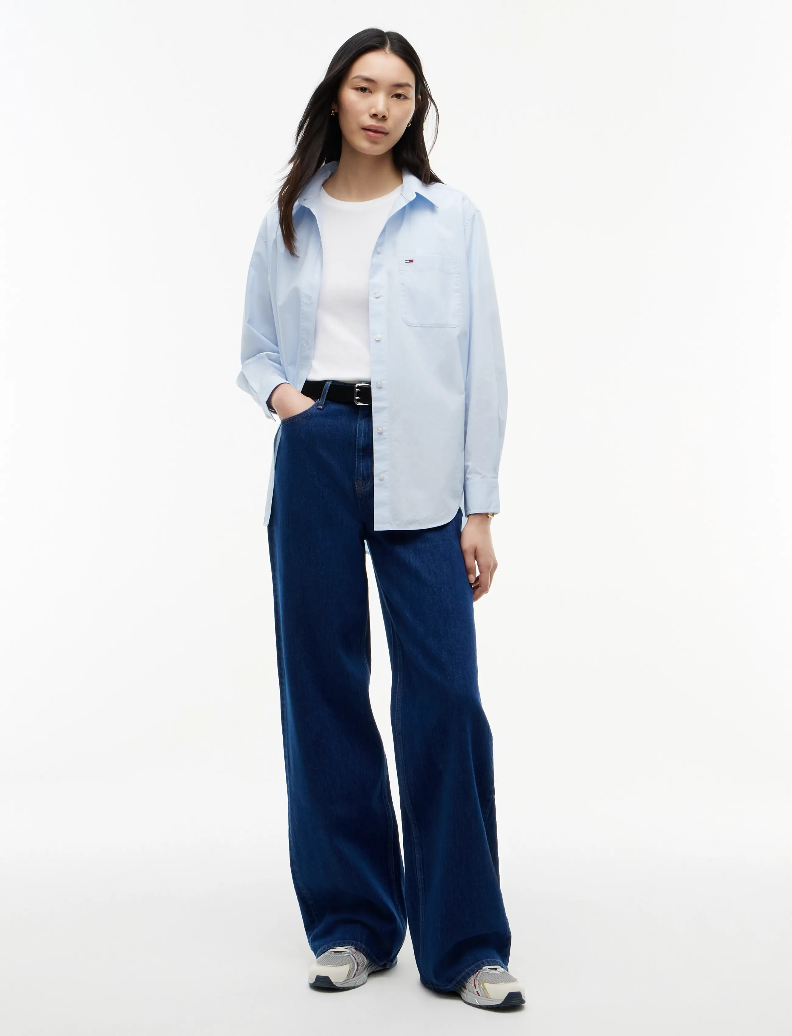 Tommy Jeans - CLAIRE HIGH RISE WIDE AI4159 - laiad teksad - denim dark - 3