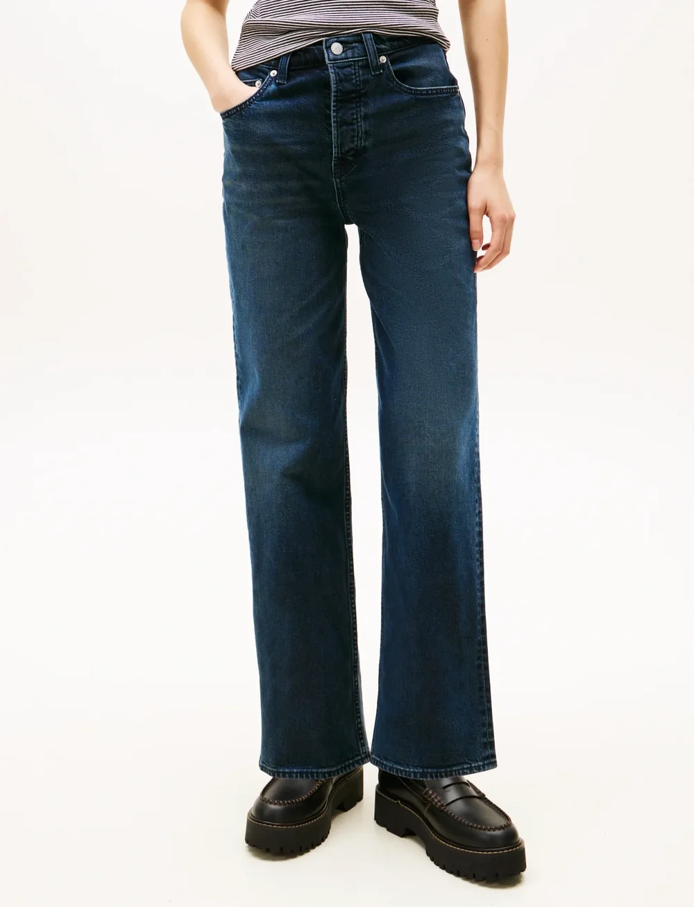 Tommy Jeans - LAYLA HR SLIM STR CBF EI5162 - regular jeans - denim blue black - 0