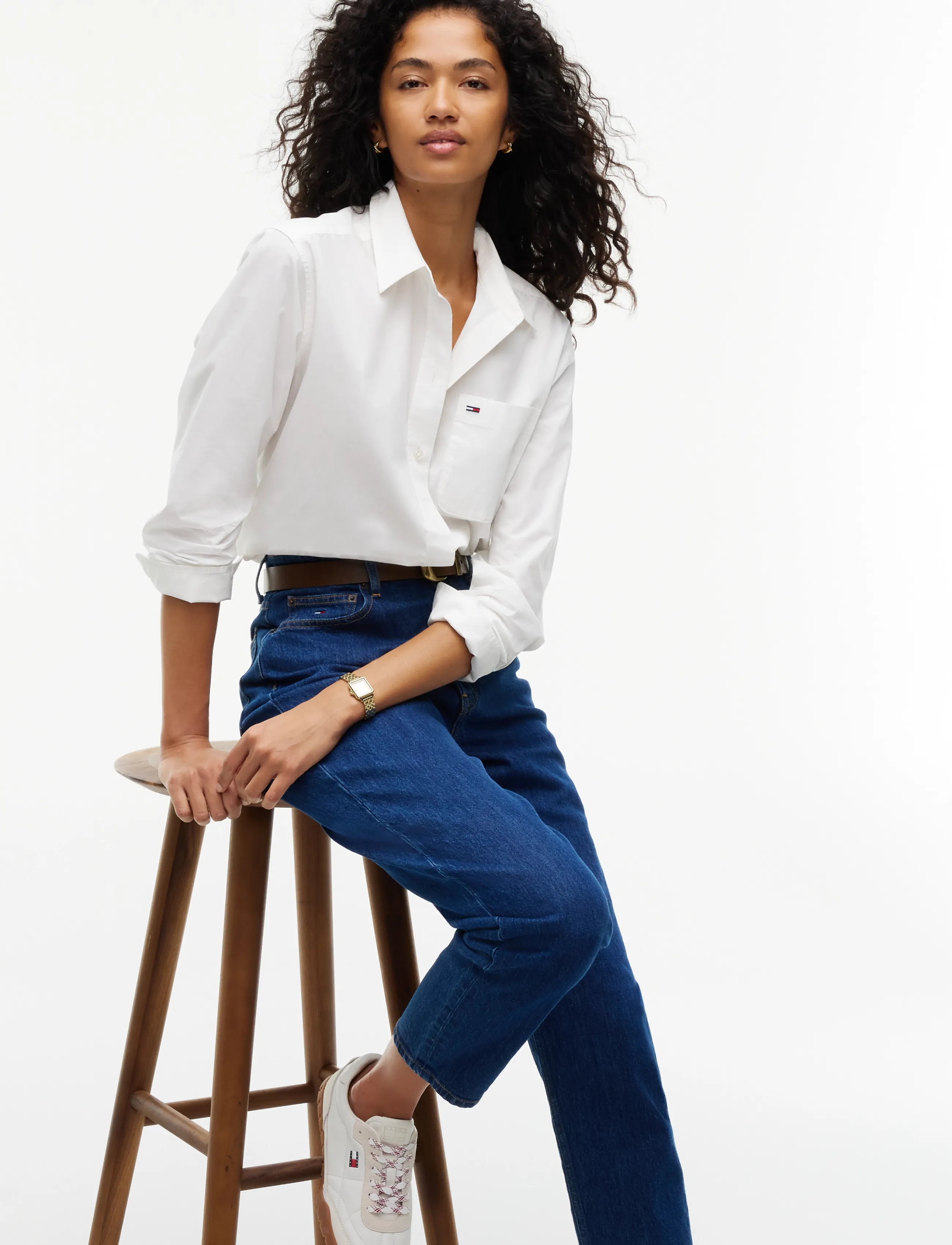 Tommy Jeans - 90S MOM HIGH TAPERED AI4159 - denim dark - 5