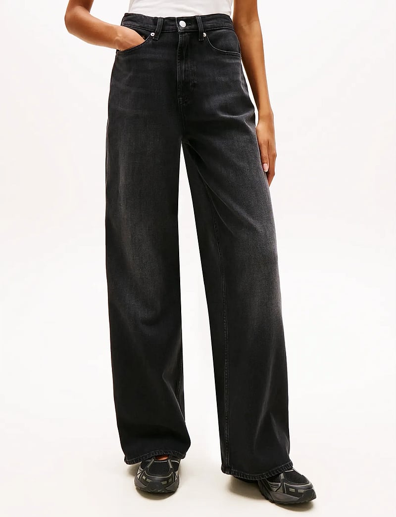 Tommy Jeans - CLAIRE HR WD BI5181 - brede jeans - denim black - 0