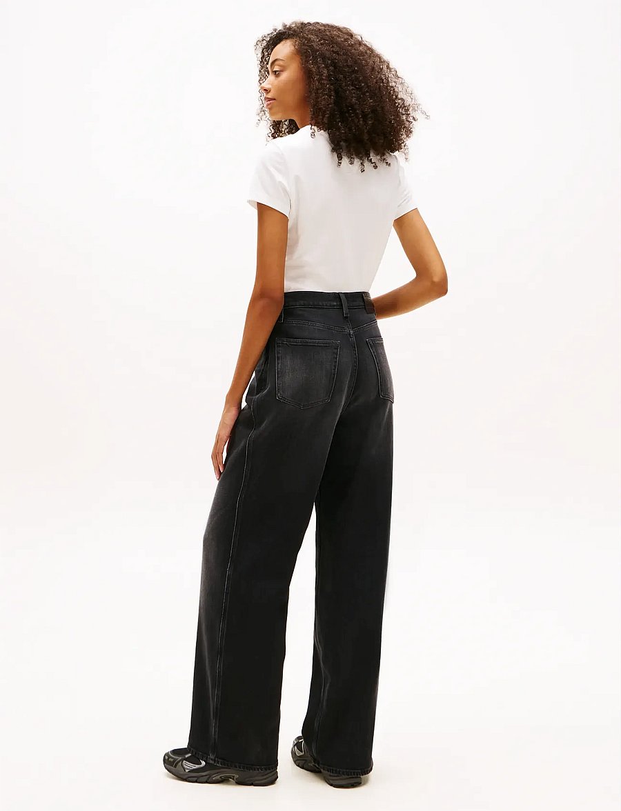 Tommy Jeans - CLAIRE HR WD BI5181 - pantalons larges - denim black - 2