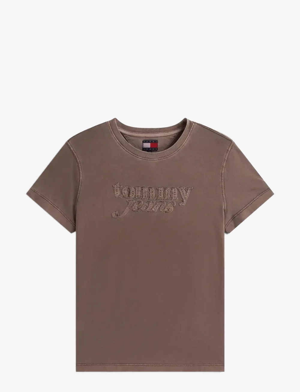 Tommy Jeans - TJW REG GMD SCRIPT TEE - t-shirts - black walnut - 1