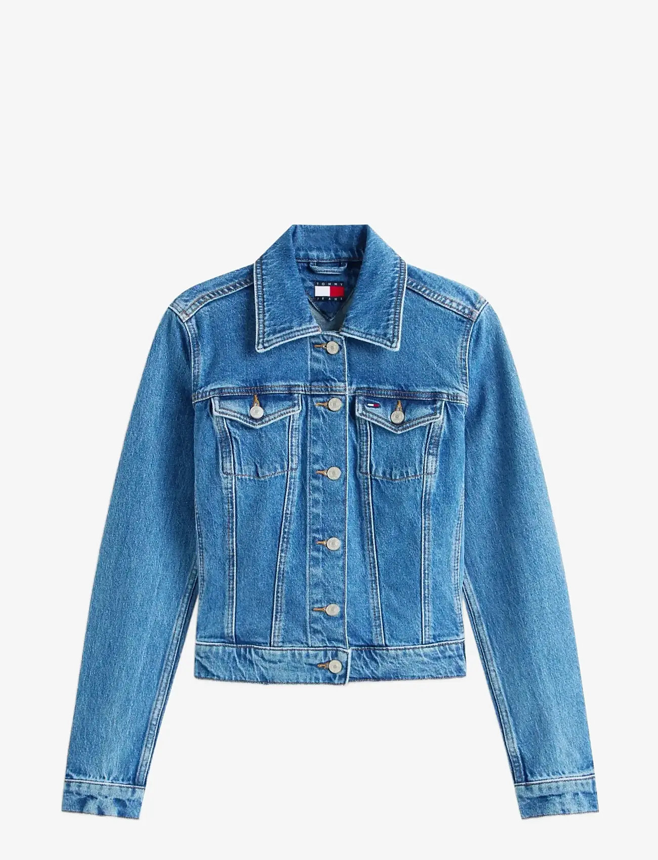 Tommy Jeans - VIVIANNE SKN JACKET CI8132 EXT - frühlingsjacken - denim medium - 1