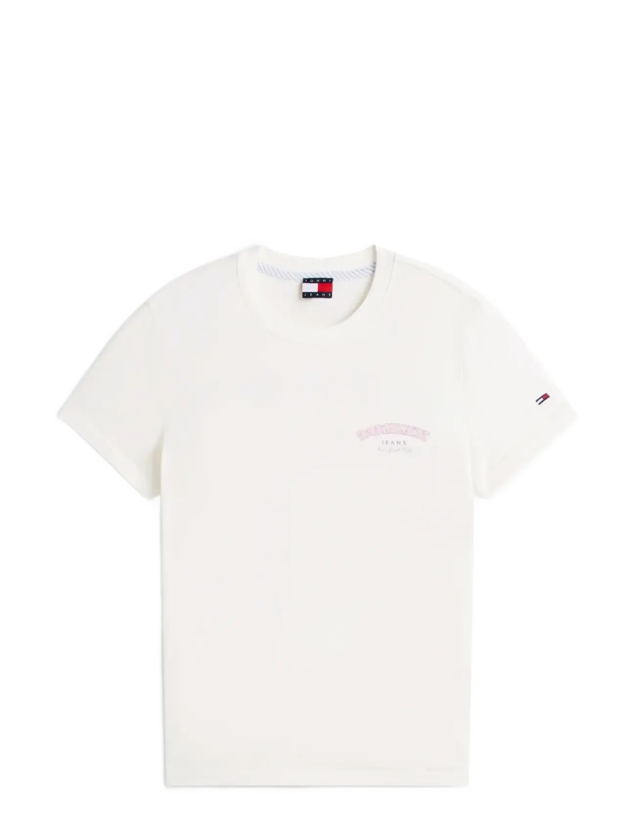 TOMMY JEANS Tjw Reg Dollar Stack Tee Ext Weiß - XL - Damen