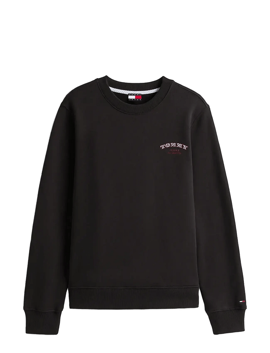 Tommy Jeans - TJW REG DOLLAR STACKS CREW EXT - hverdags stil - black - 1