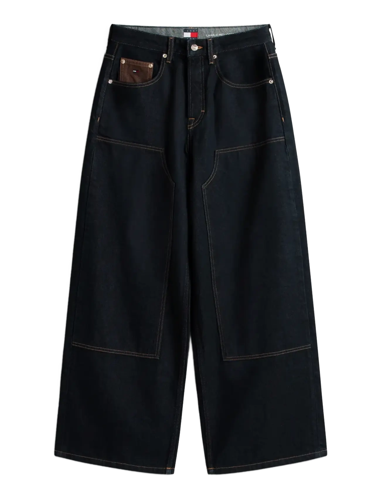 Tommy Jeans CHARLIE MR LS WD KNEE CBF EI6050 - Jakker & Frakker - DENIM DARK / navy