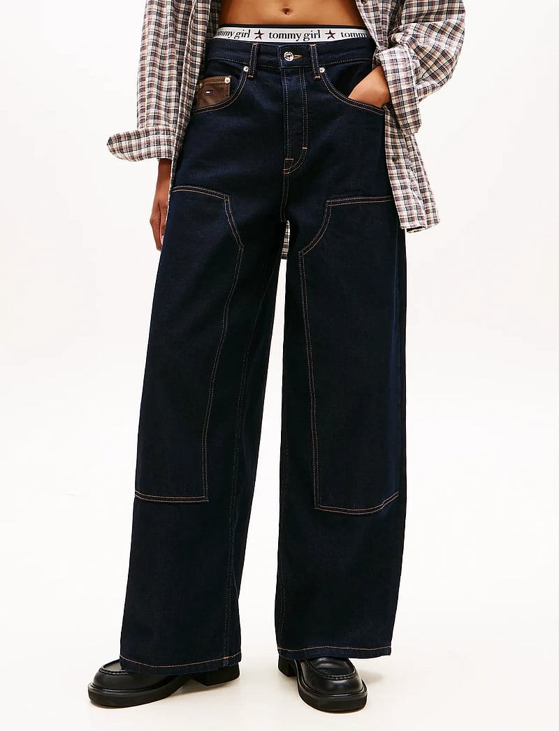 Tommy Jeans - CHARLIE MR LS WD KNEE CBF EI6050 - jeansjackor - denim dark - 4