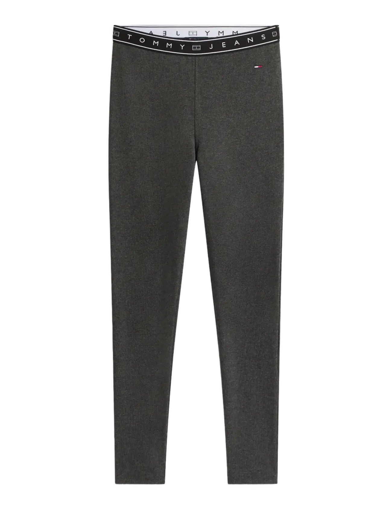 TJW BRANDED TAPE LEGGINGS - DK GREY HTR