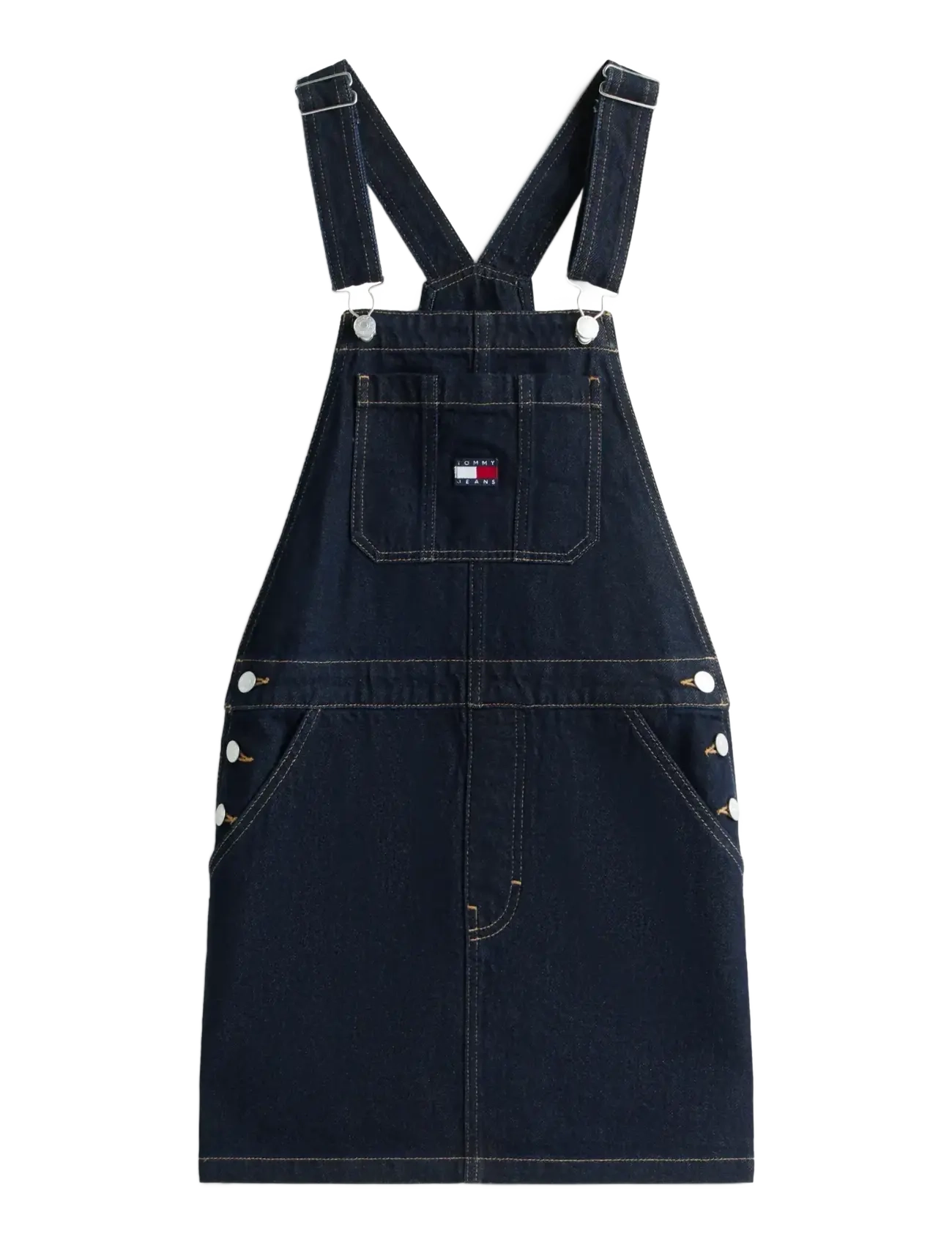 TOMMY JEANS Dungaree Denim Kleid Ei5050 Ext Navy - S - Damen