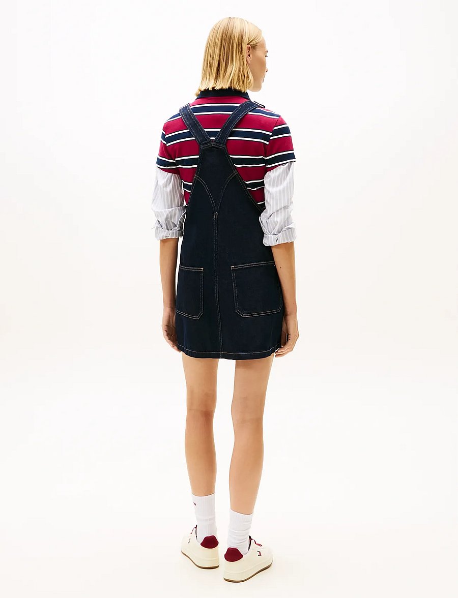Tommy Jeans - DUNGAREE DENIM DRESS EI5050 EXT - denimkjoler - denim dark - 4