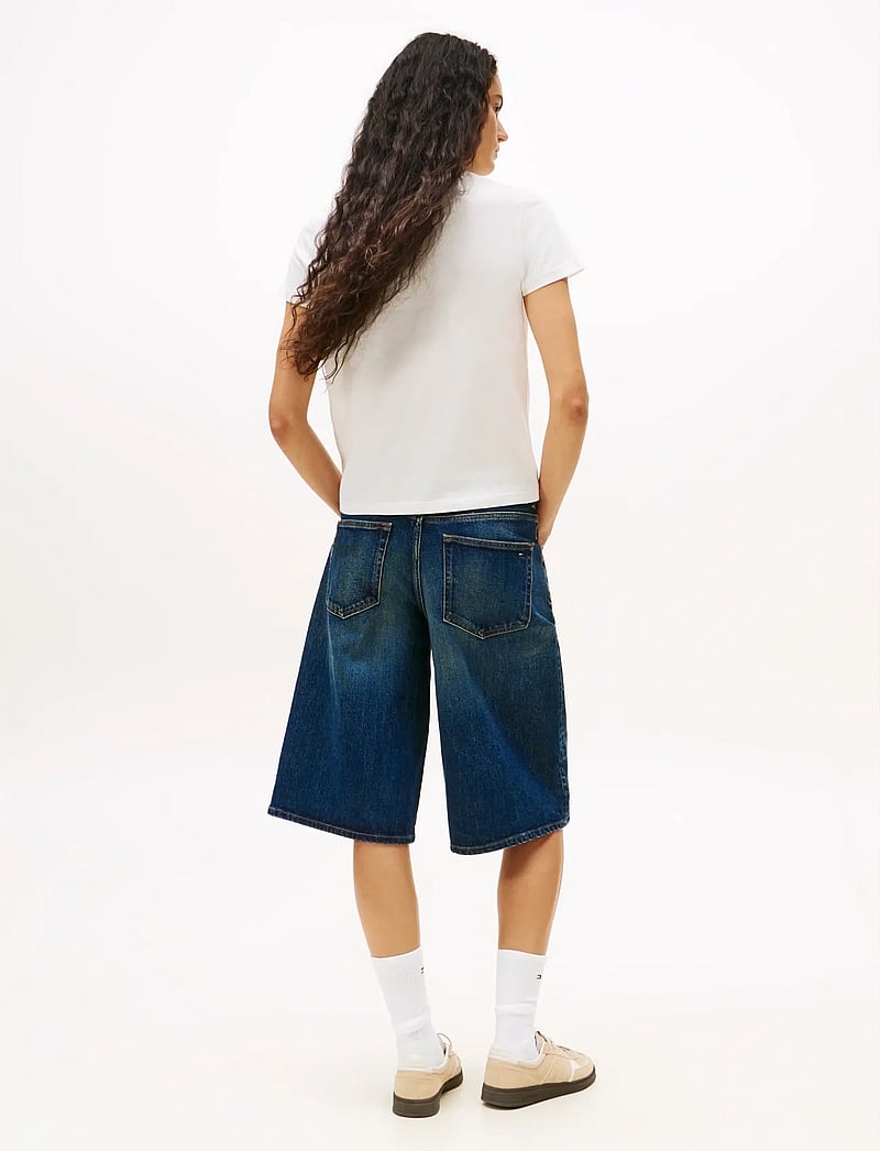 Tommy Jeans - TJW REG TJ FLAG SS TEE - short-sleeved shirts - ecru - 2