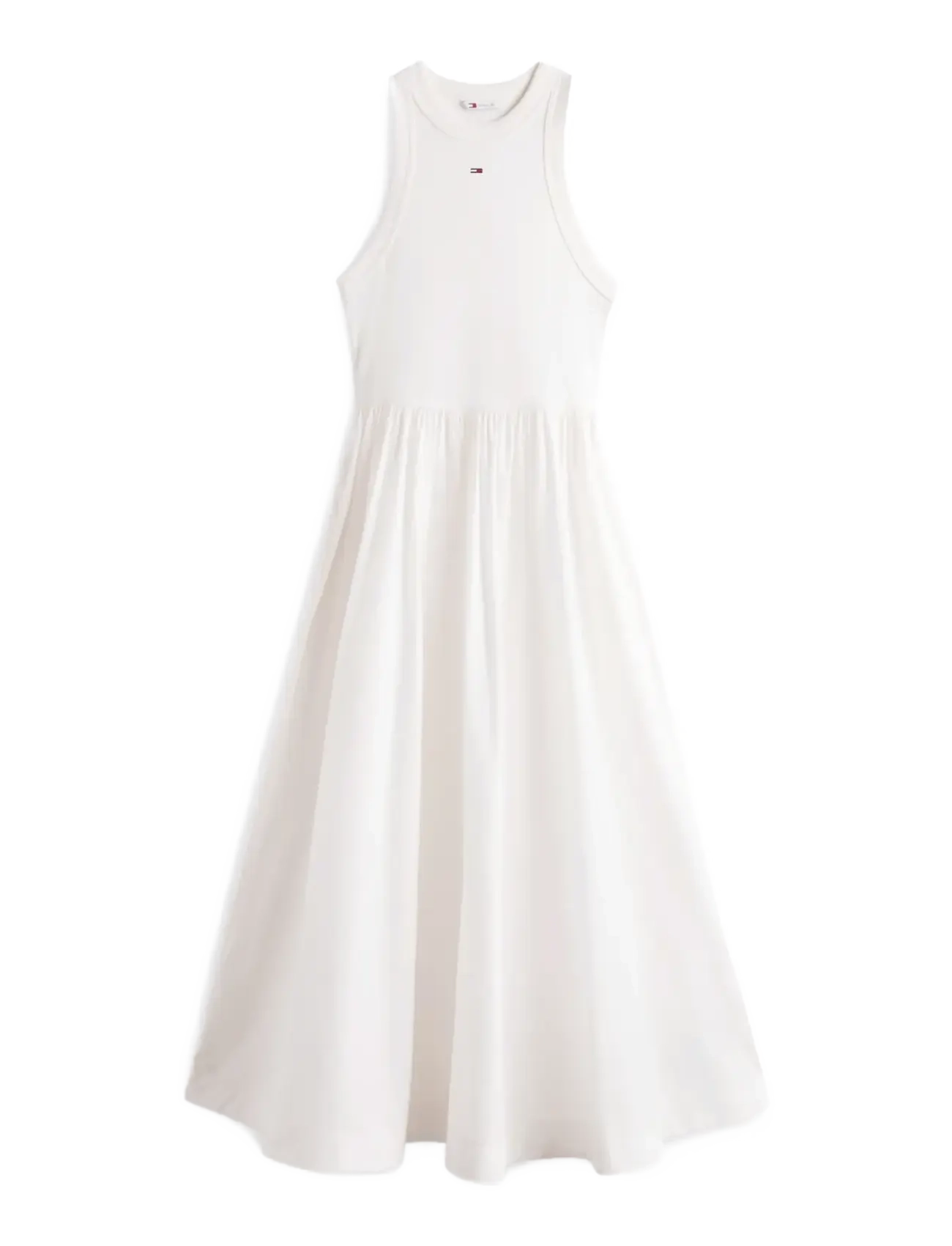 Tommy Jeans TJW RIB POPLIN TANK DRESS EXT - Tommy Hilfiger - ECRU / white