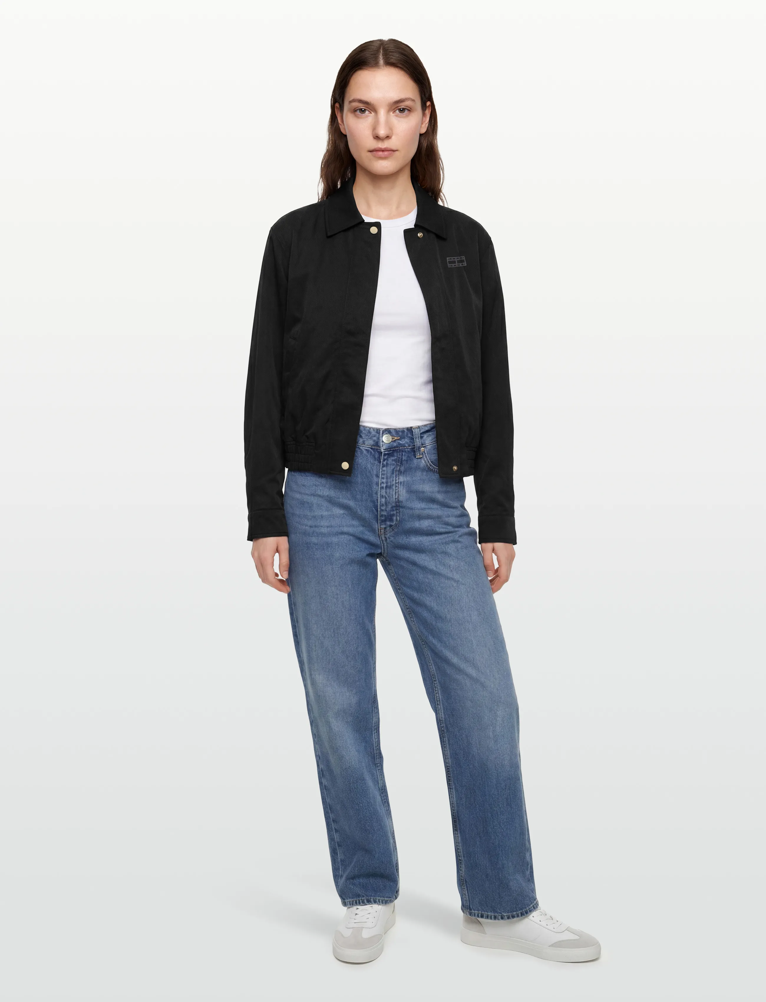 Tommy Jeans Tjw Coach Collar Jacket, S, Jackets, Schwarz - Light-summer Frauen