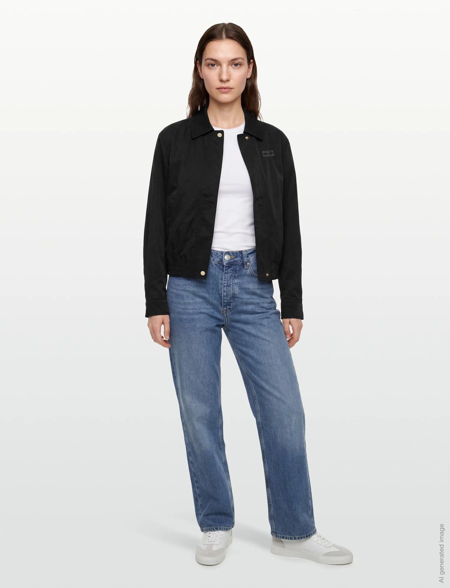 Tommy Jeans - TJW COACH COLLAR JACKET - frühlingsjacken - black - 0