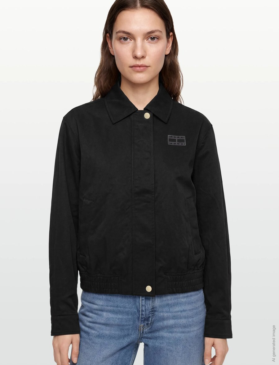 Tommy Jeans - TJW COACH COLLAR JACKET - frühlingsjacken - black - 3