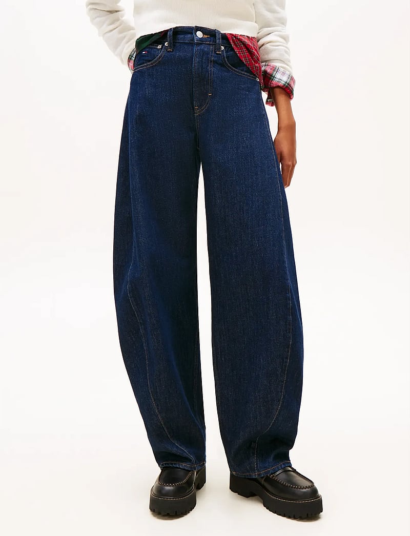 Tommy Jeans - ELLA MID BARREL DI4156 - barrel jeans - denim dark - 0