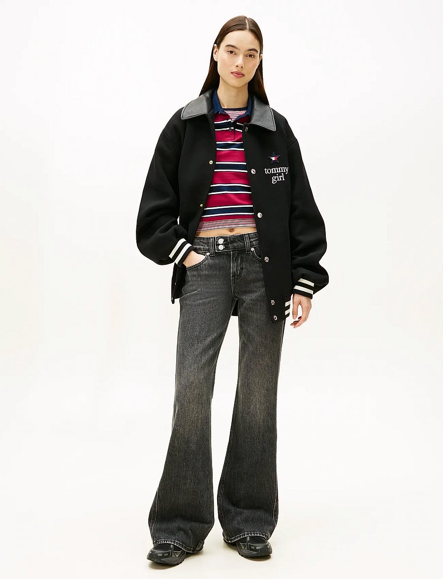 Tommy Jeans - SIA LOW BOOTCUT BI0187 - bootcut jeans - denim black - 0