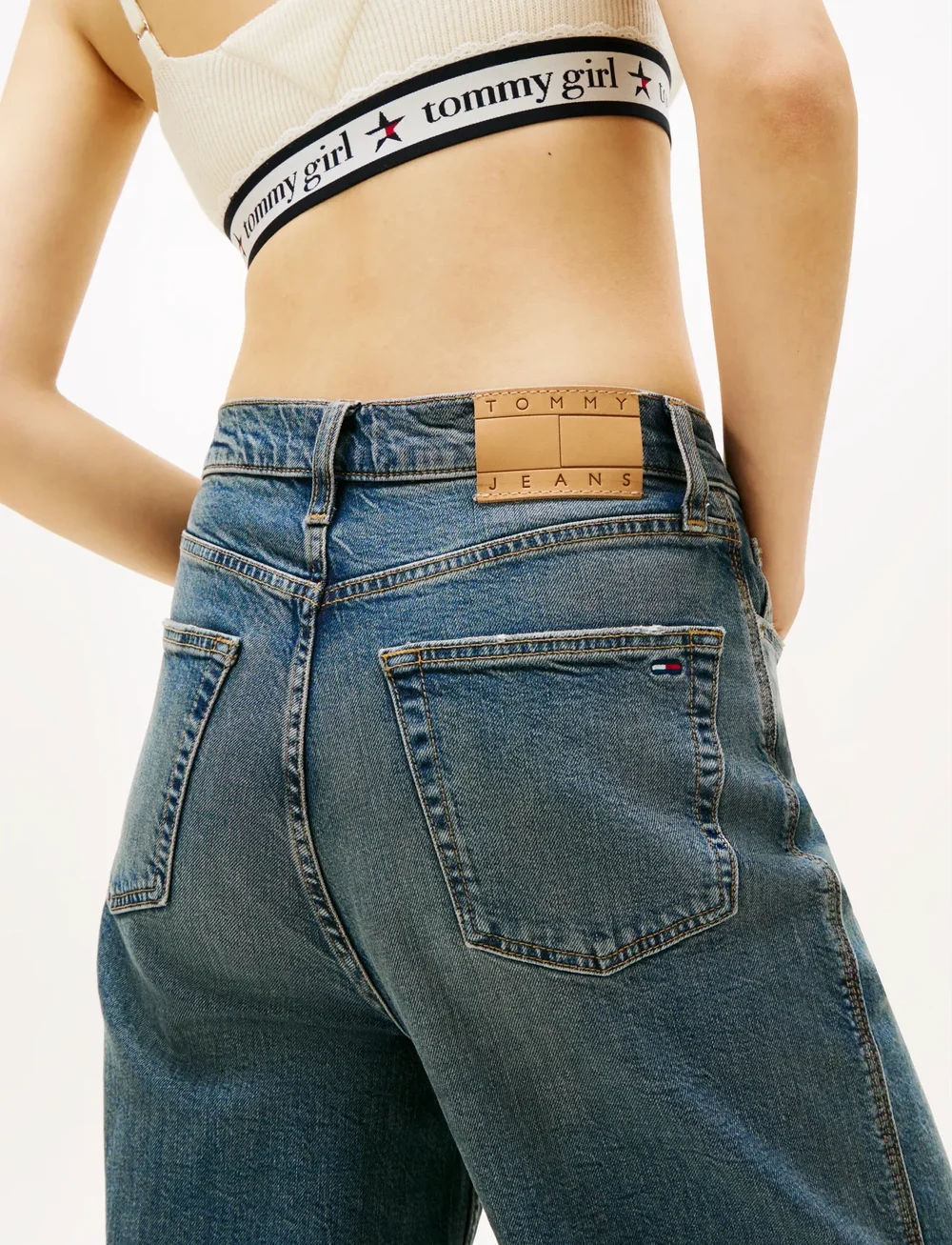 Tommy Jeans - CLAIRE HR WD TURN UP EI6154 - vida jeans - denim dark - 3