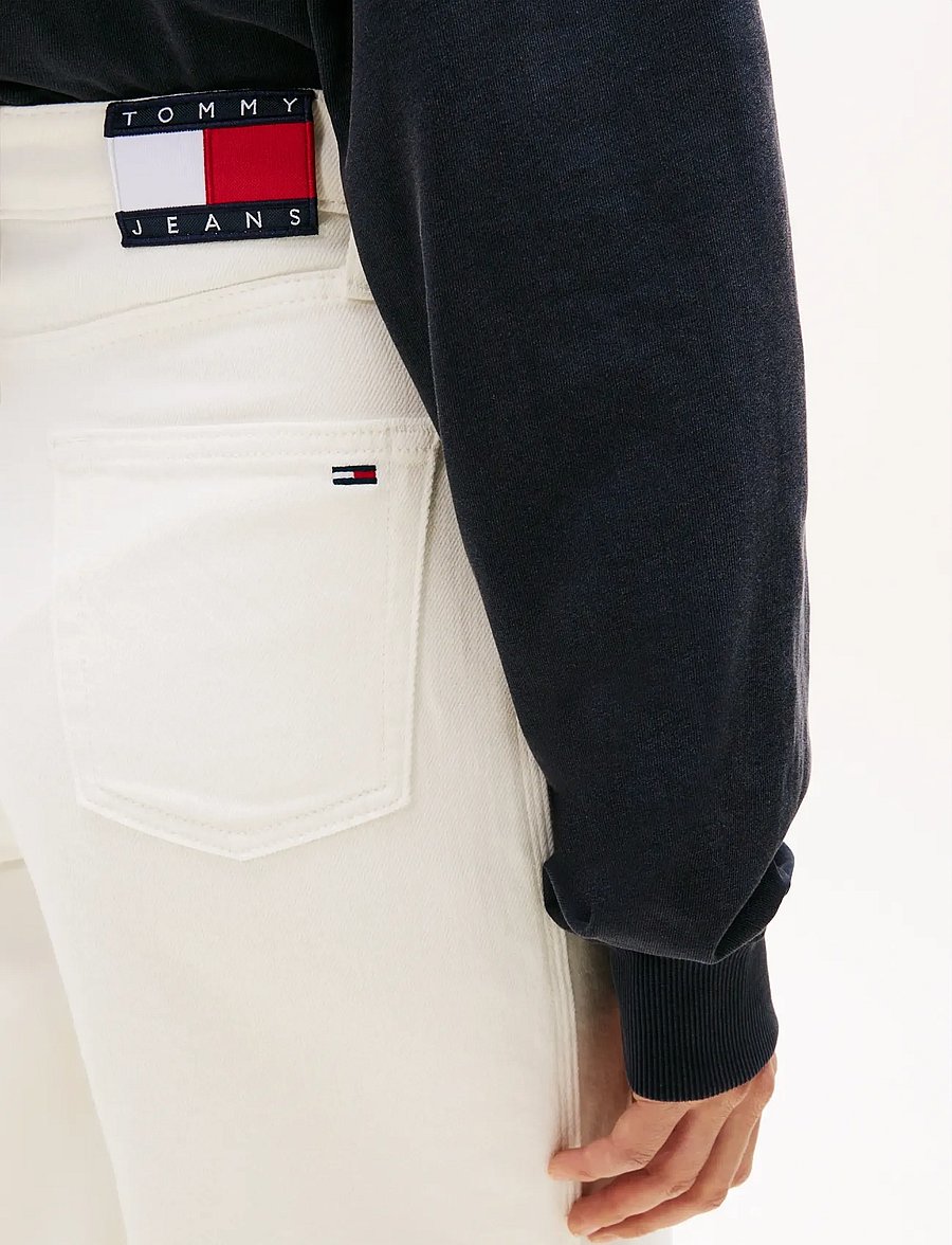 Tommy Jeans - CLAIRE HR WD BJ4199 - brede jeans - denim white - 4