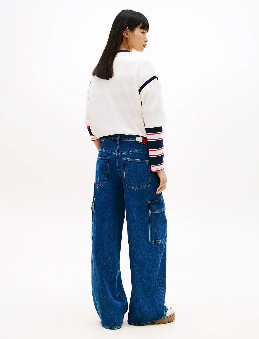 Tommy Jeans - CHARLIE MR LOOSE WD CARGO BJ4133 - pantalons larges - denim medium - 2