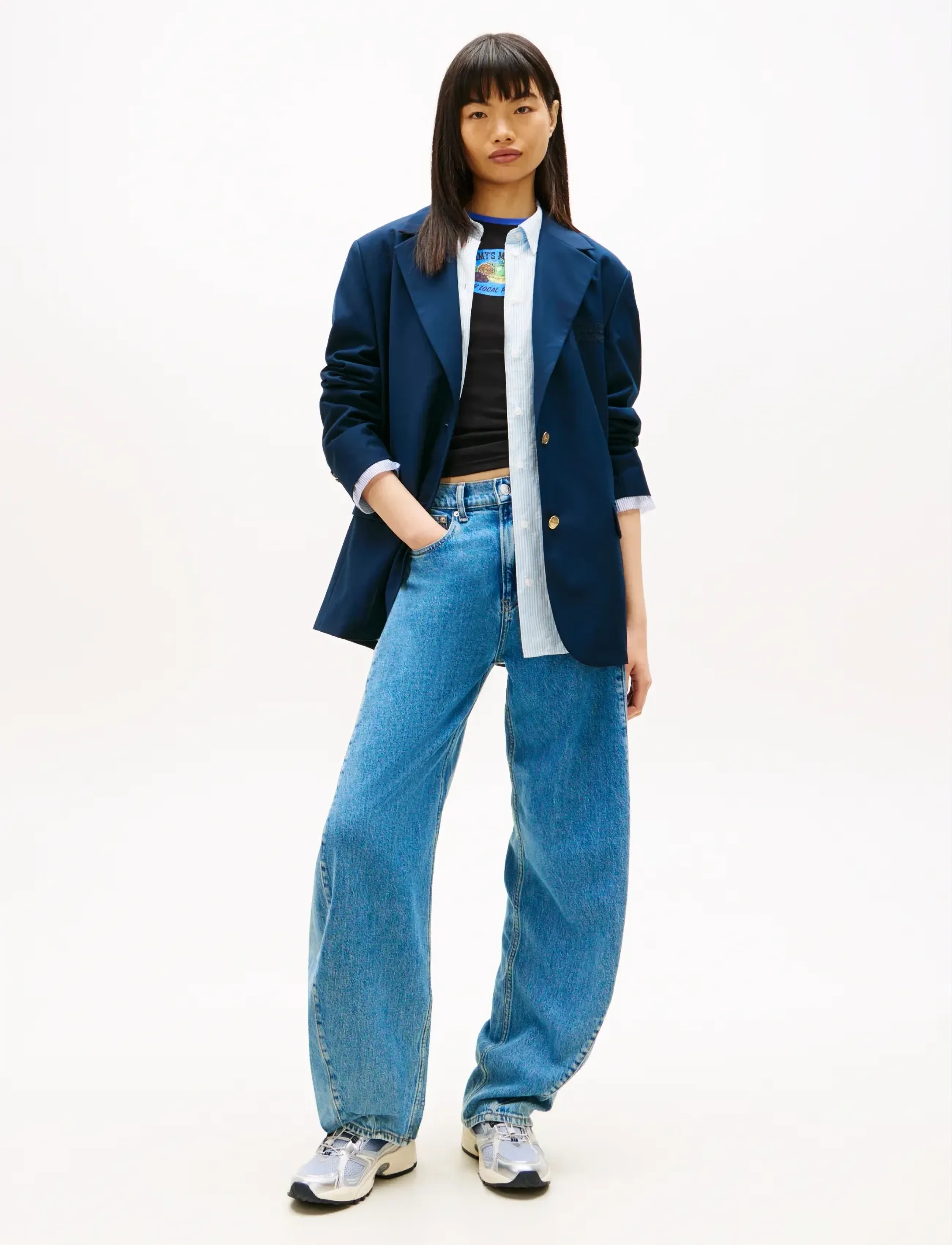 Tommy Jeans - ELLA MID BARREL BJ4138 - barrel jeans - denim medium - 3