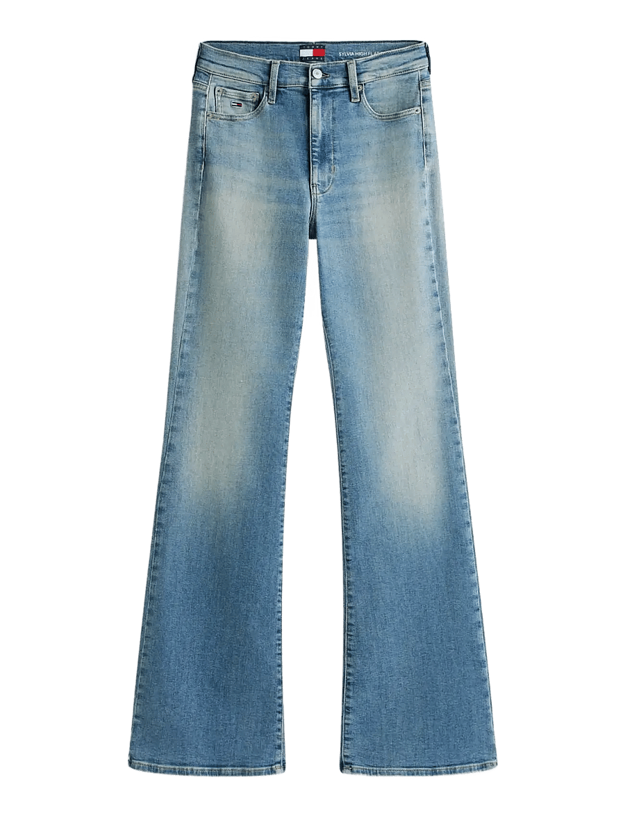 Tommy Jeans - SYLVIA HGH FLR BJ1237 - schlaghosen - denim medium - 1