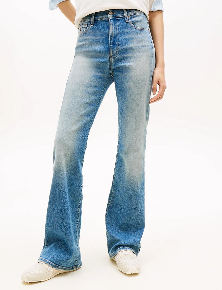 Tommy Jeans - SYLVIA HGH FLR BJ1237 - schlaghosen - denim medium - 0