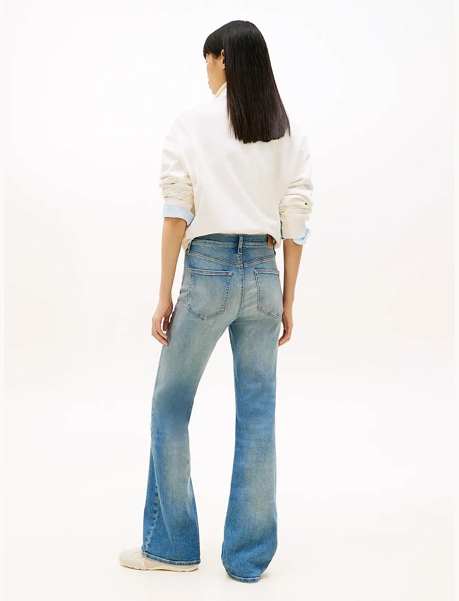 Tommy Jeans - SYLVIA HGH FLR BJ1237 - schlaghosen - denim medium - 2