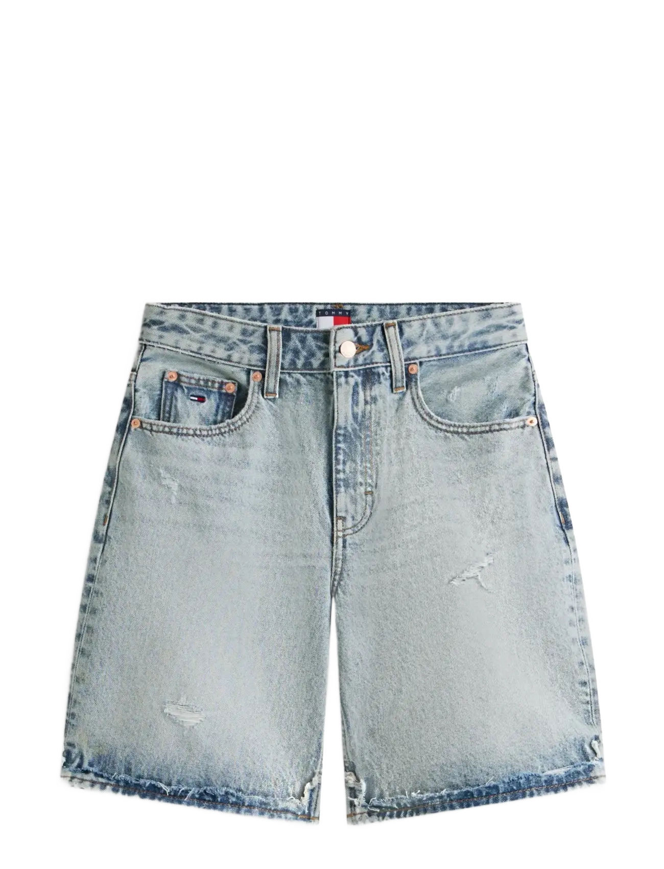 Tommy Jeans MIA RLXD BERMUDA BJ8015 - Tøj - DENIM LIGHT / blue